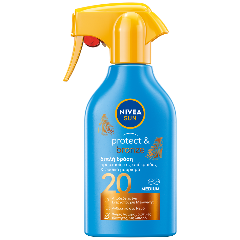 Nivea Sun Protect & Bronze Trigger Spray Spf20+ 250ml
