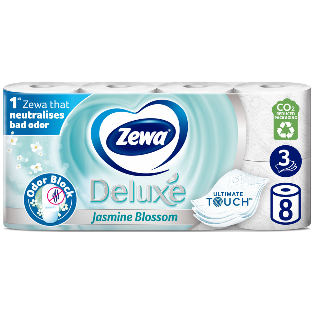 Zewa Deluxe Χαρτί Υγείας Jasmine 3φύλλων 8άρι 0,704kg