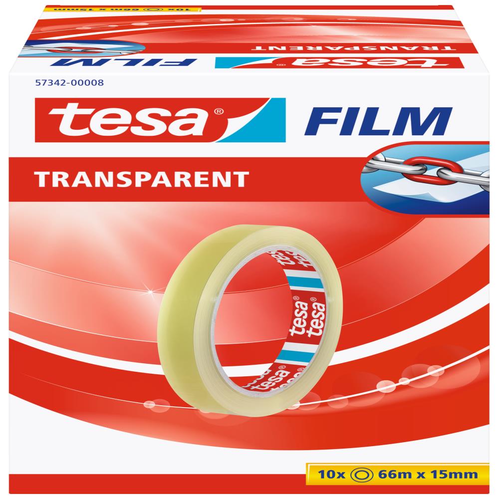 Tesa Ταινία Αυτοκόλλητη Διάφανη 15mmX66mm