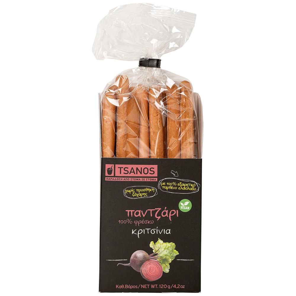 Tsanos Κριτσίνια Φρέσκο Πατζάρι 120gr