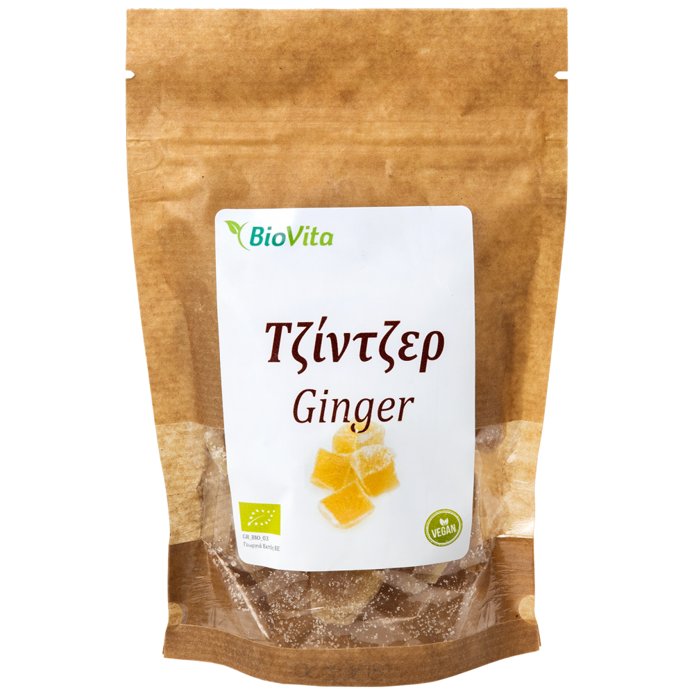 Biovita Τζίντζερ Σε Κύβους BIO 100gr