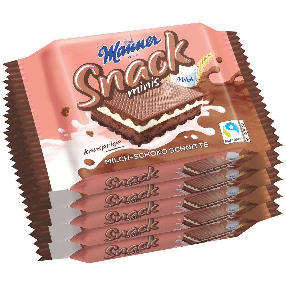 Manner Γκοφρέτα Minis Σοκολάτα Γάλακτος 5x25gr