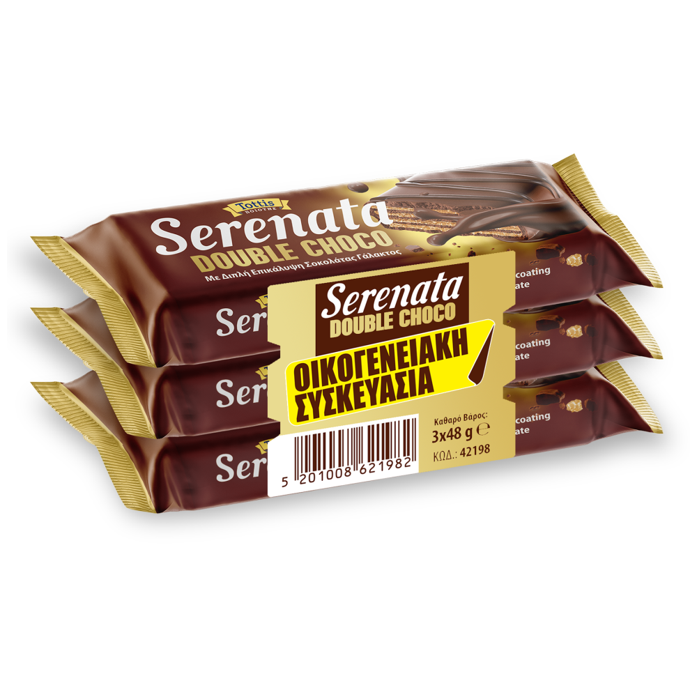 Serenata Double Γκοφρέτα Σοκολάτα Γάλακτος 48gr