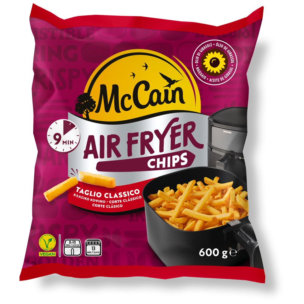 Mc Cain Πατάτες Airfryer Chips Κατεψυγμένες 600gr
