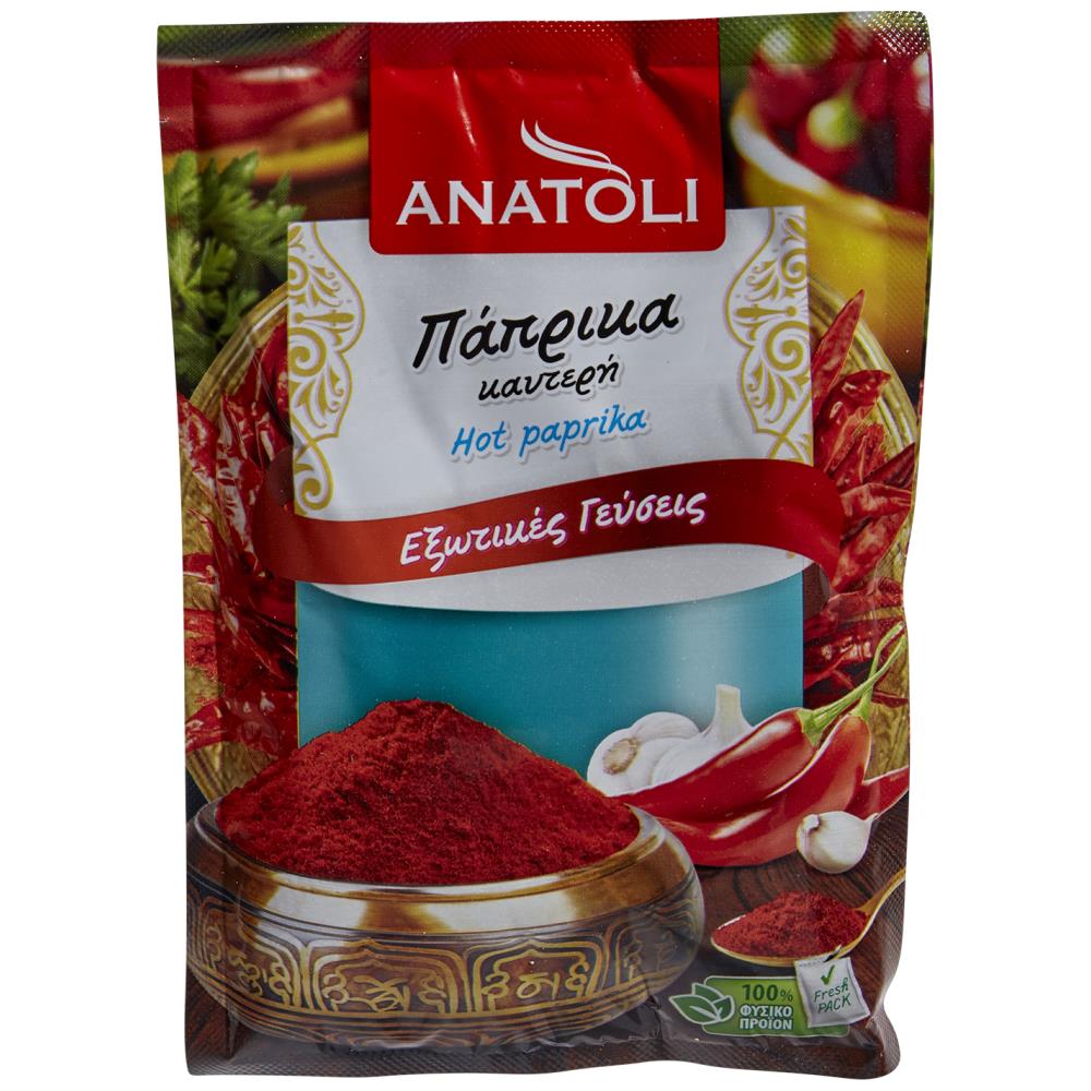 ΑΝΑΤΟΛΗ Φάκελο Πάπρικα Καυτερή 50gr