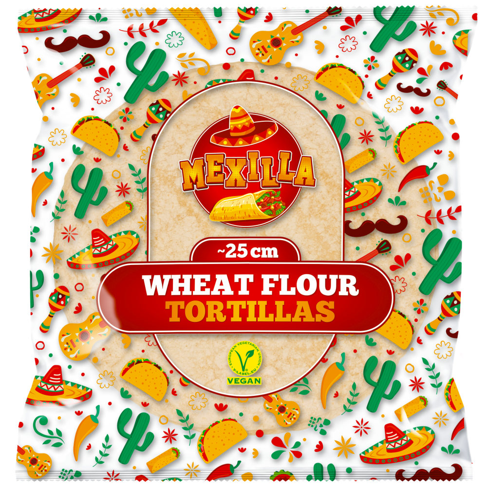 Mexilla Τορτίγια Σίτου 25cm 6 τεμ 360gr