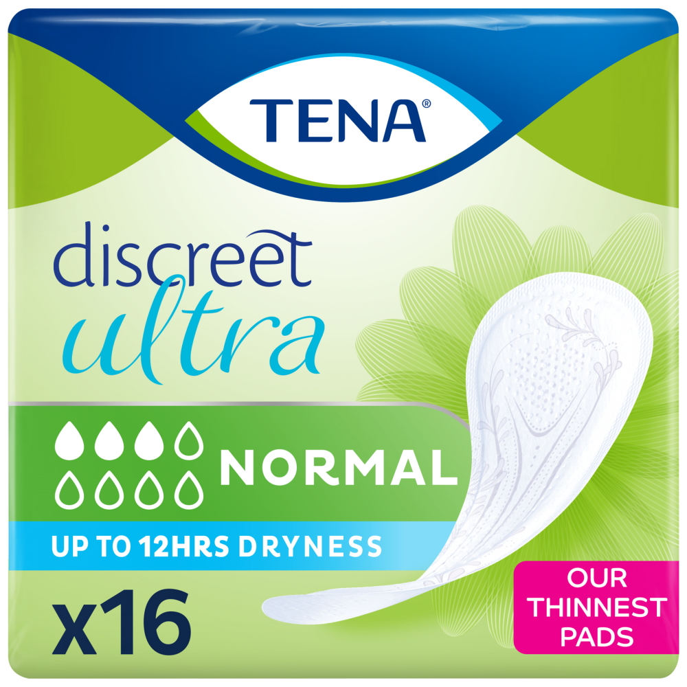 Tena Discreet Ultra Normal Σερβιέτες Ακράτειας 16τεμ