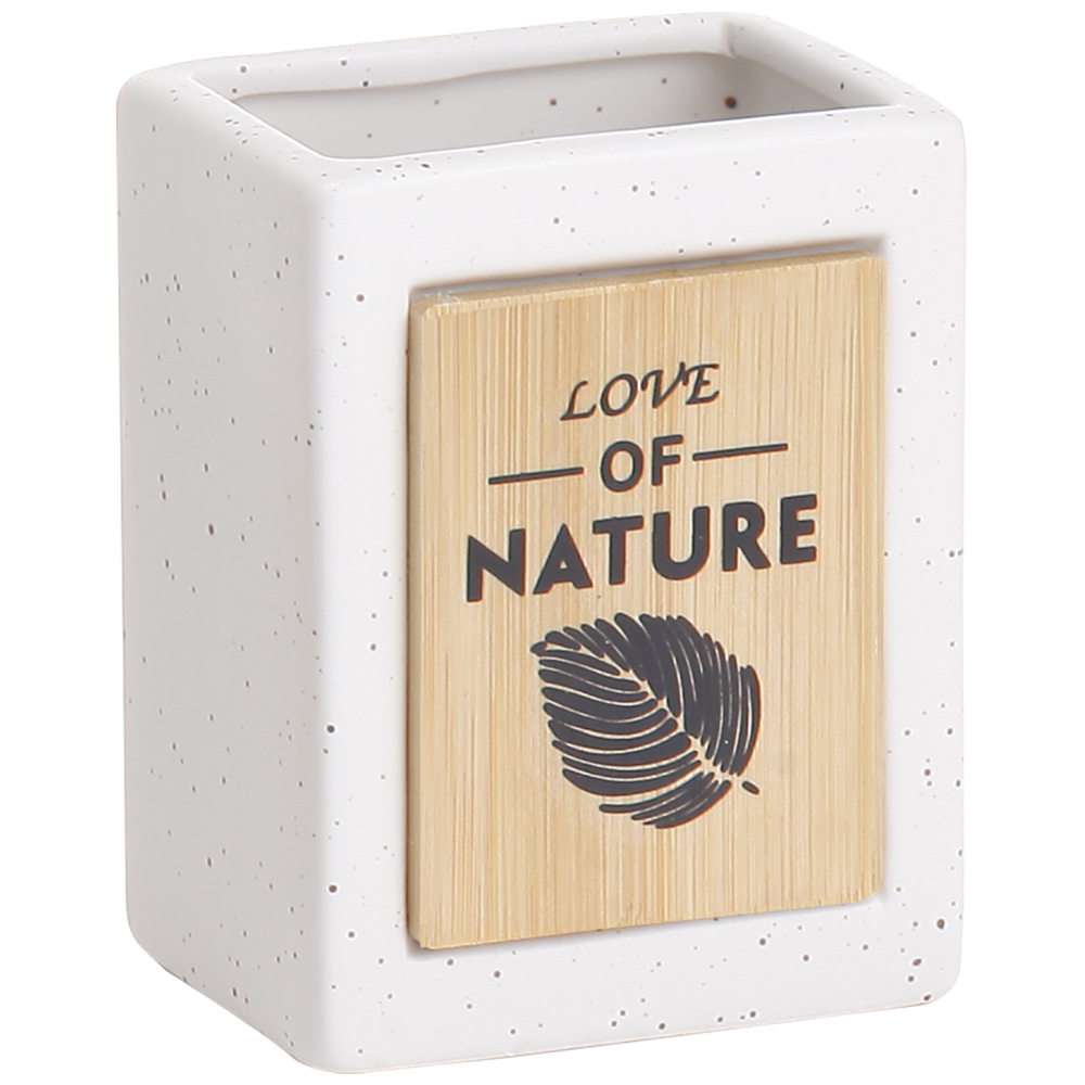 Home Comfort Ποτήρι Μπάνιου Nature Κεραμικό Άσπρο