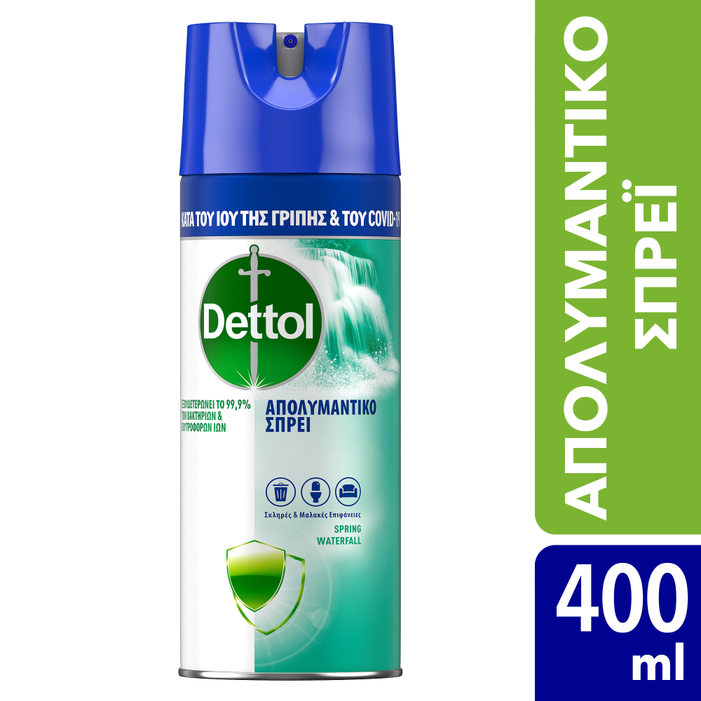 Dettol Απολυμαντικό Spray Spring Waterfall 400ml