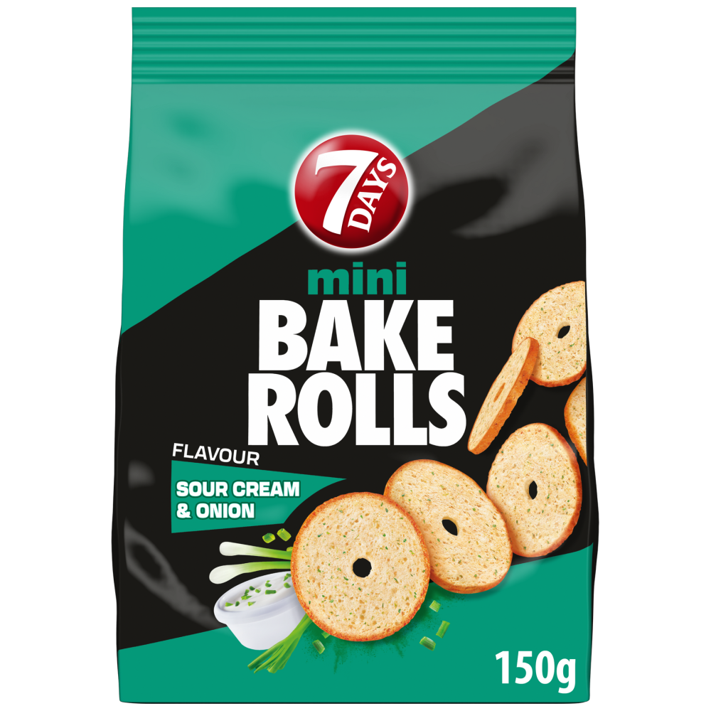 7 Days Bake Rolls Mini Sour Cream 150gr