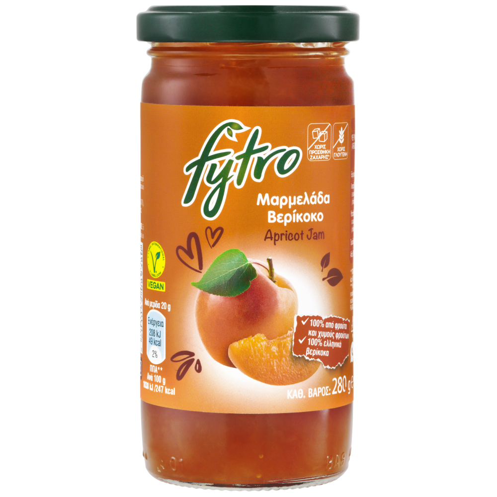 Fytro Μαρμελάδα Βερίκοκο 280gr