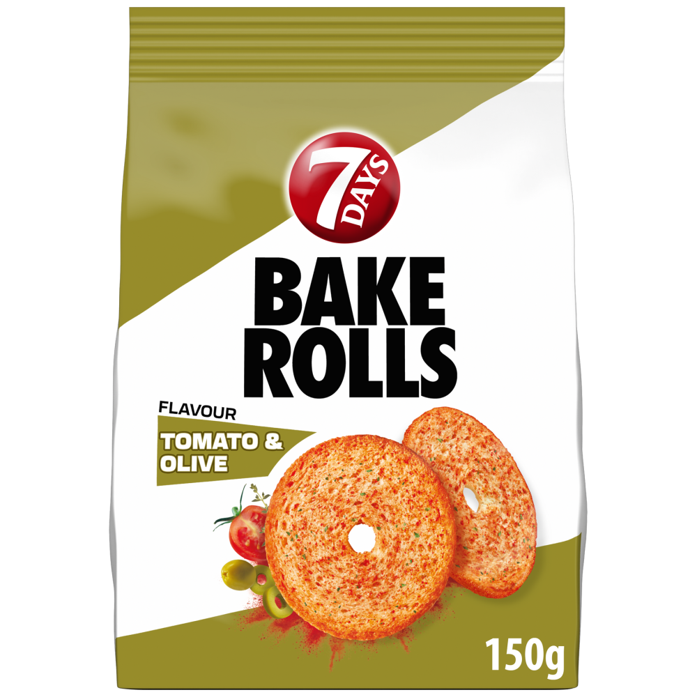 7days Bake Rolls Ντομάτα Ελιά 150gr