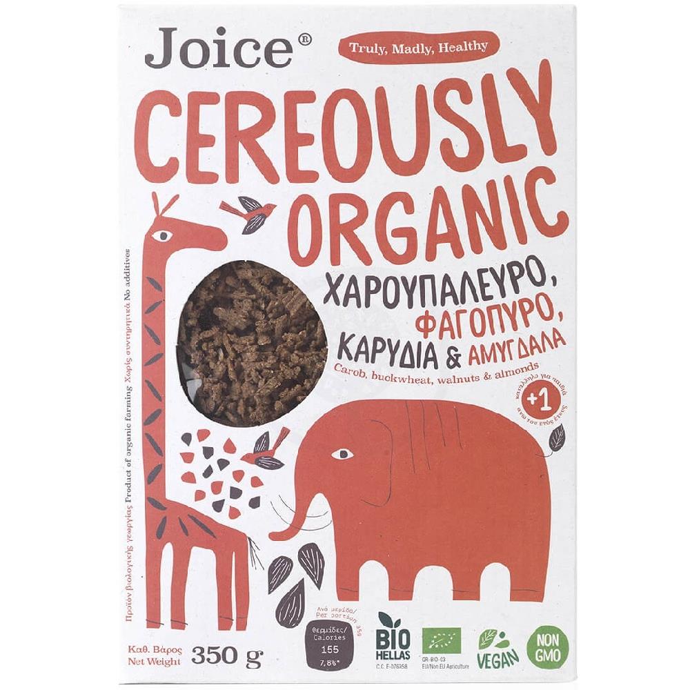 Cereously Organic Δημητριάκα Χαρουπάλευρο Αμύγδαλά Bio 350gr