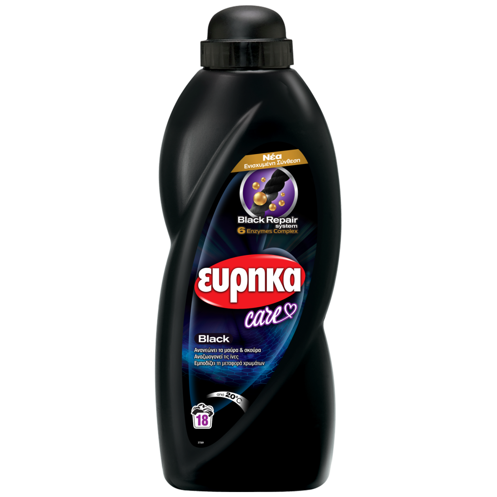 Εύρηκα Υγρό Απορρυπαντικό Care Black 18μεζ 729ml
