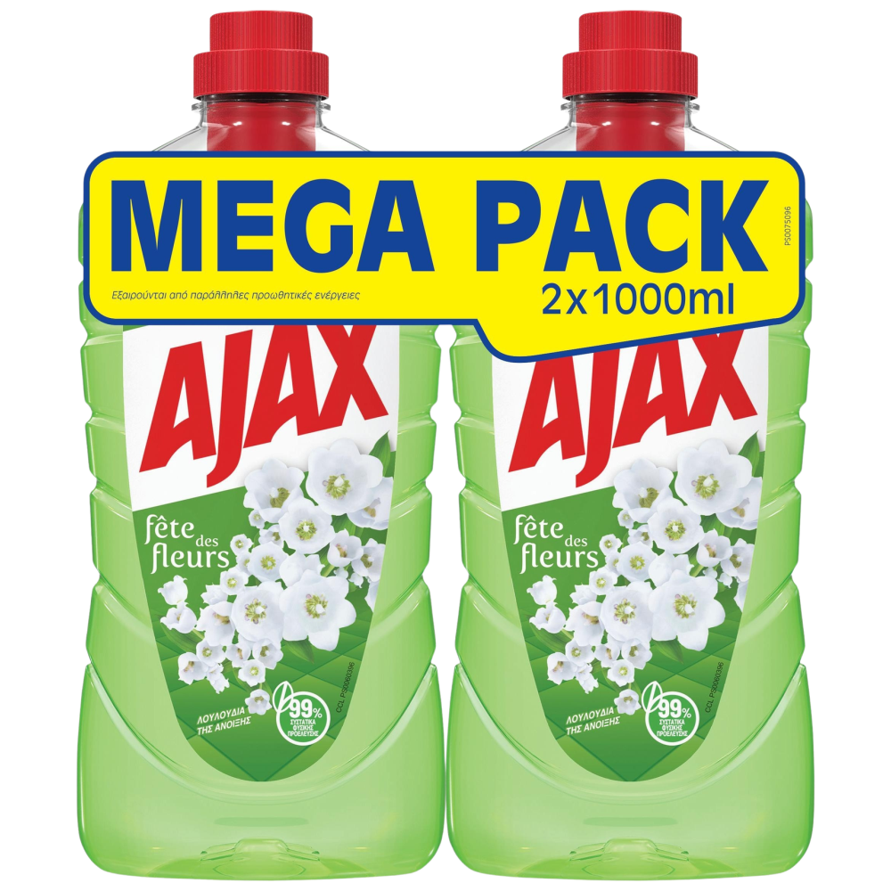 Ajax Fete Des Fleurs Λουλούδια Άνοιξης 2x1lt Mega Pack
