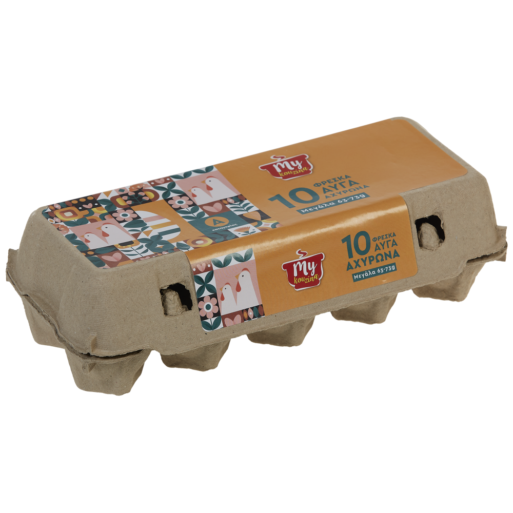 My Kouzina Αυγά 10αδα Αχυρώνα 63-73gr Large