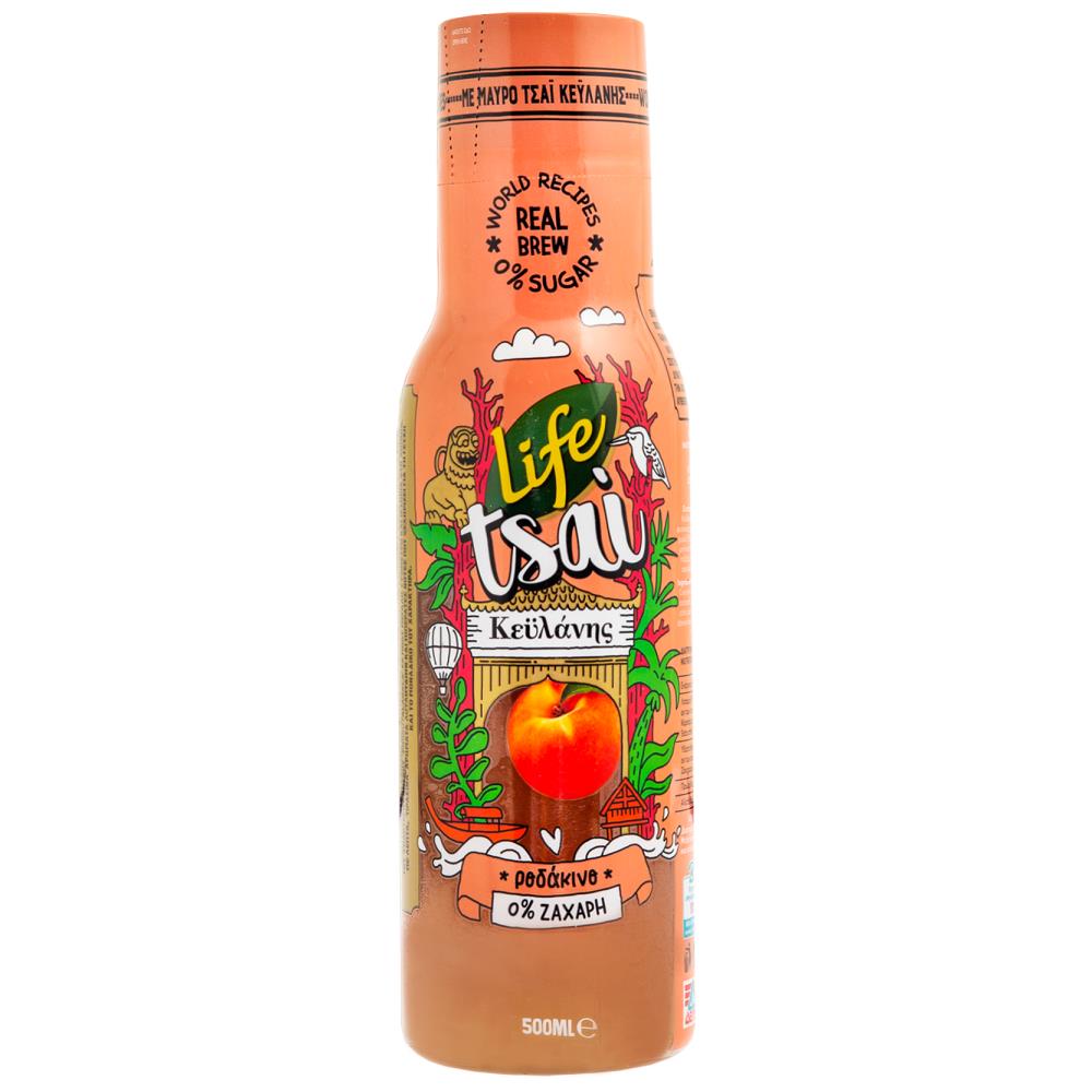 Life Tsai Ροδάκινο 0% 500ml
