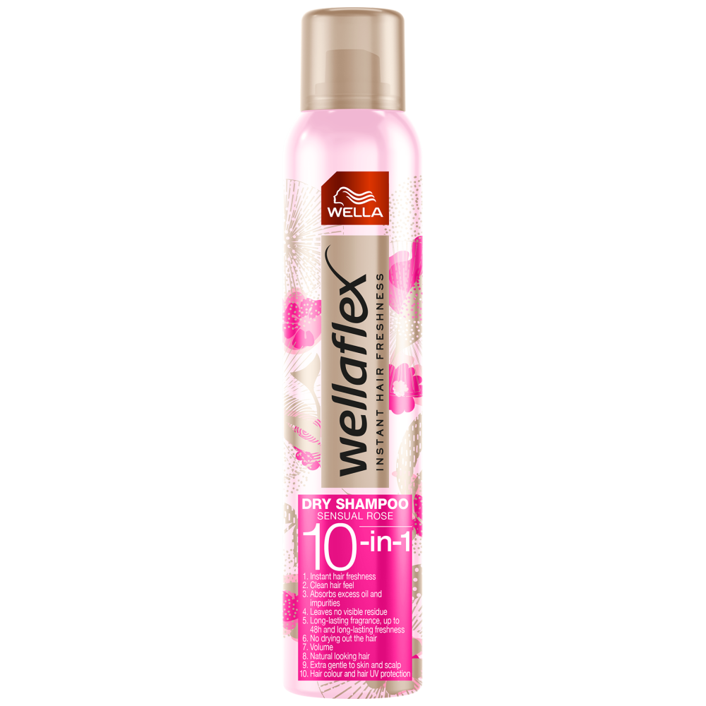 Wellaflex Dry Shampoo Spray Sensual Rose 180ml