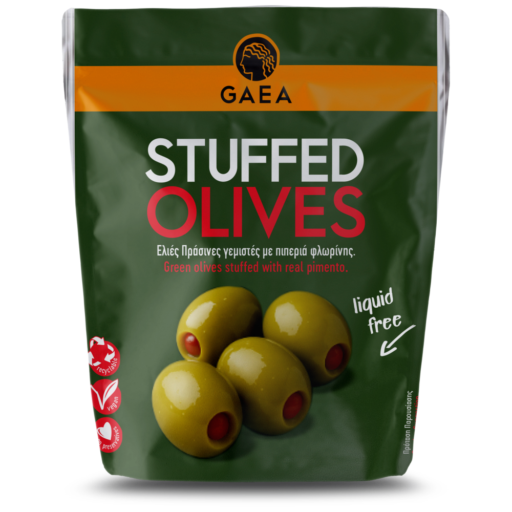Gaea Ελιές Γεμιστές Με Πιπεριά 120gr