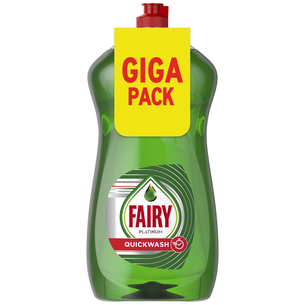 Fairy Platinum Quickwash Υγρό Πιάτων 1,250lt