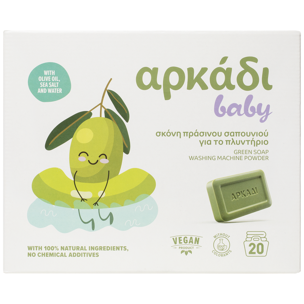 Αρκάδι Πράσινο Σαπούνι Σκόνη 20μεζ 1kg
