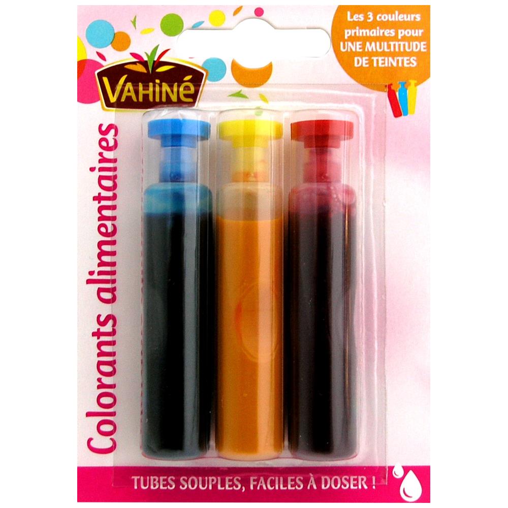 Vahine Χρώματα Ζαχαροπλαστικής Σε Διάλυμα 3x6ml