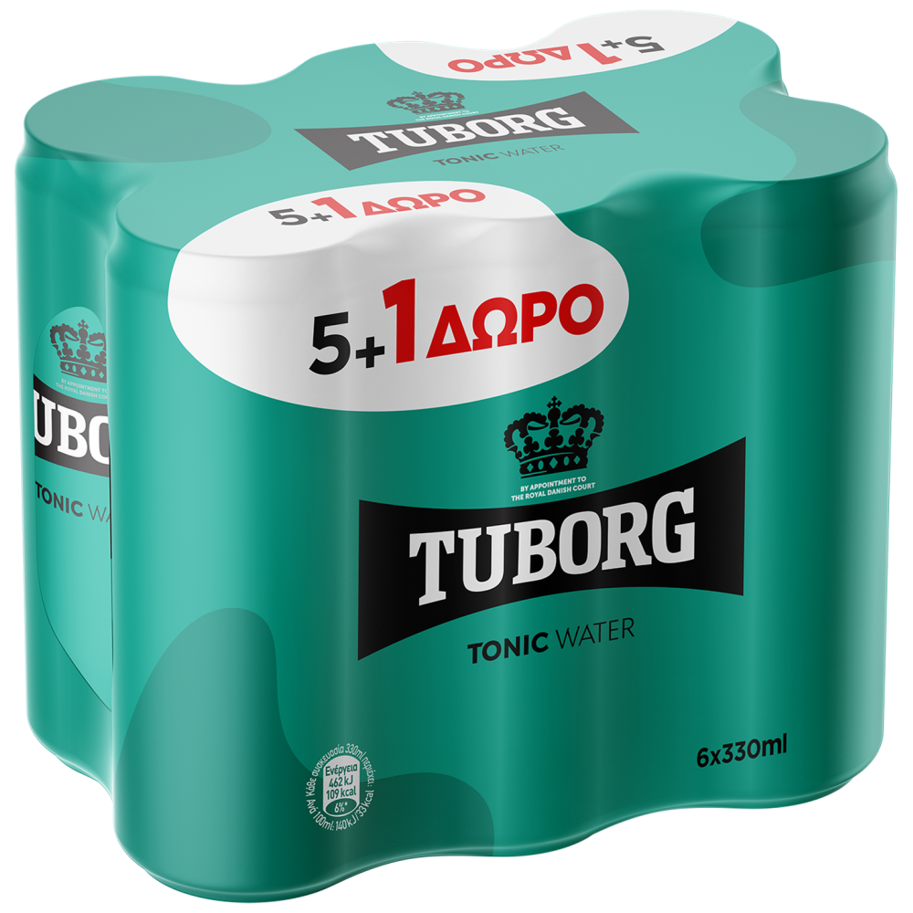 Tuborg Tonic Κουτί 330ml 5+1 Δώρο