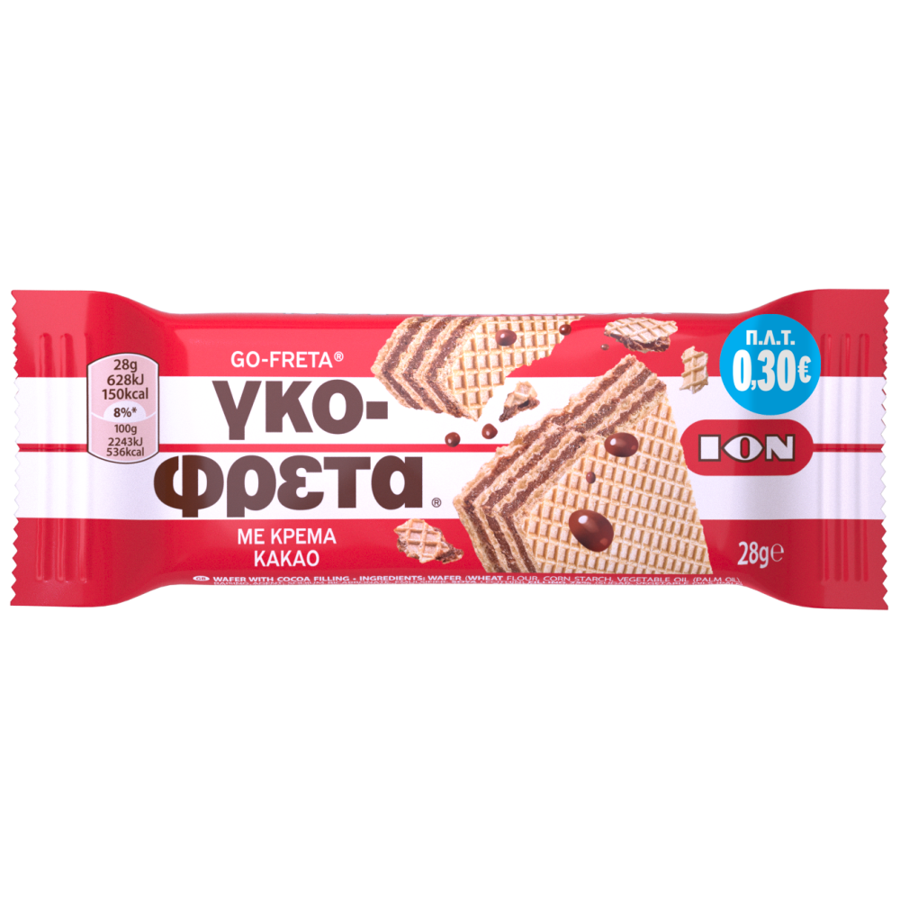 ΙΟΝ Γκοφρέτα Με Κρέμα & Κακάο 28gr