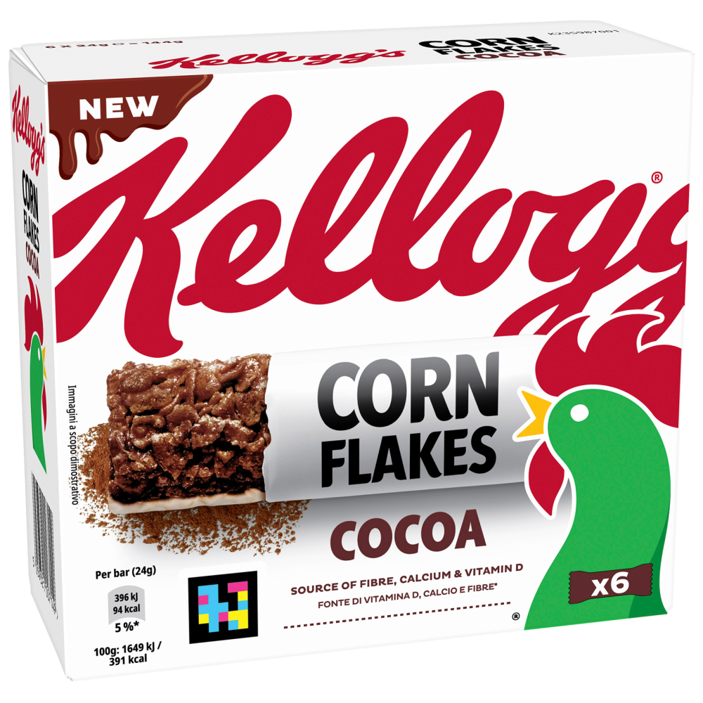 Kelloggs Corn Flakes Cocoa Bar 6x24gr