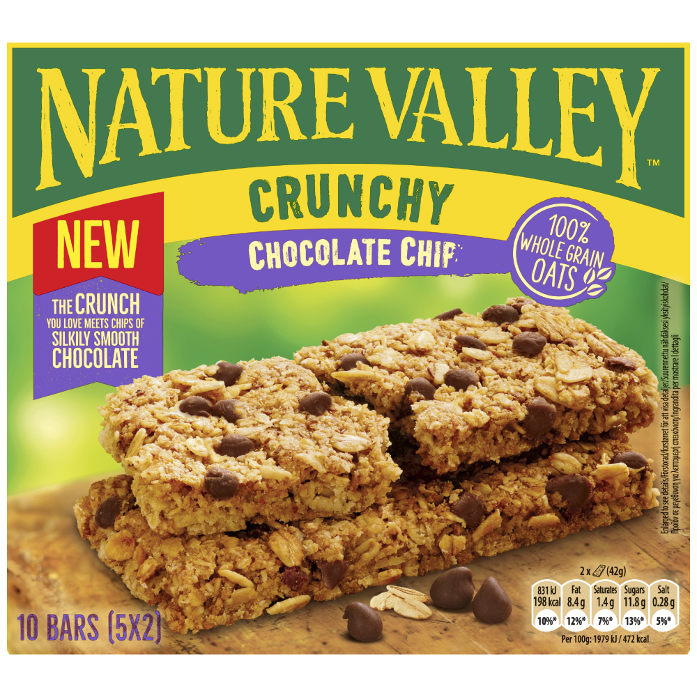 Nature Valley Bars Chocolate Crunchy Chif 5 τεμ 42gr