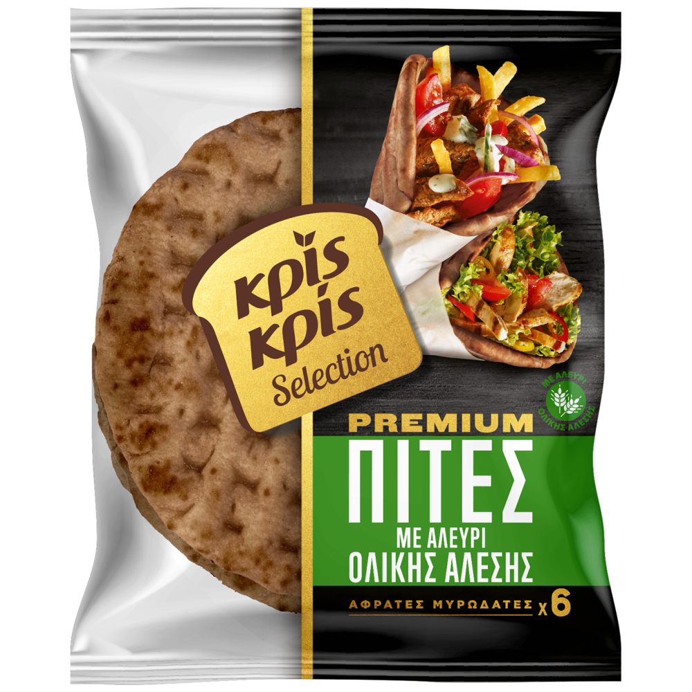 Κρις Κρις Πίτα Για Σουβλάκι Ολικής Άλεσης 510gr