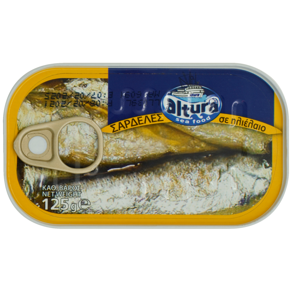 Altura Σαρδέλες Σε Ηλιέλαιο 125g (Στραγγισμένο βάρος 90g)