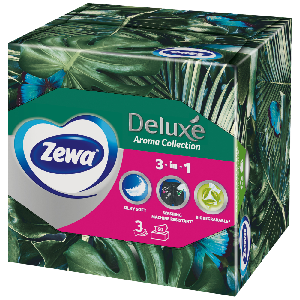 Zewa Deluxe Χαρτομάντηλα Aroma Fa 3 Φυλλά 0,112kg
