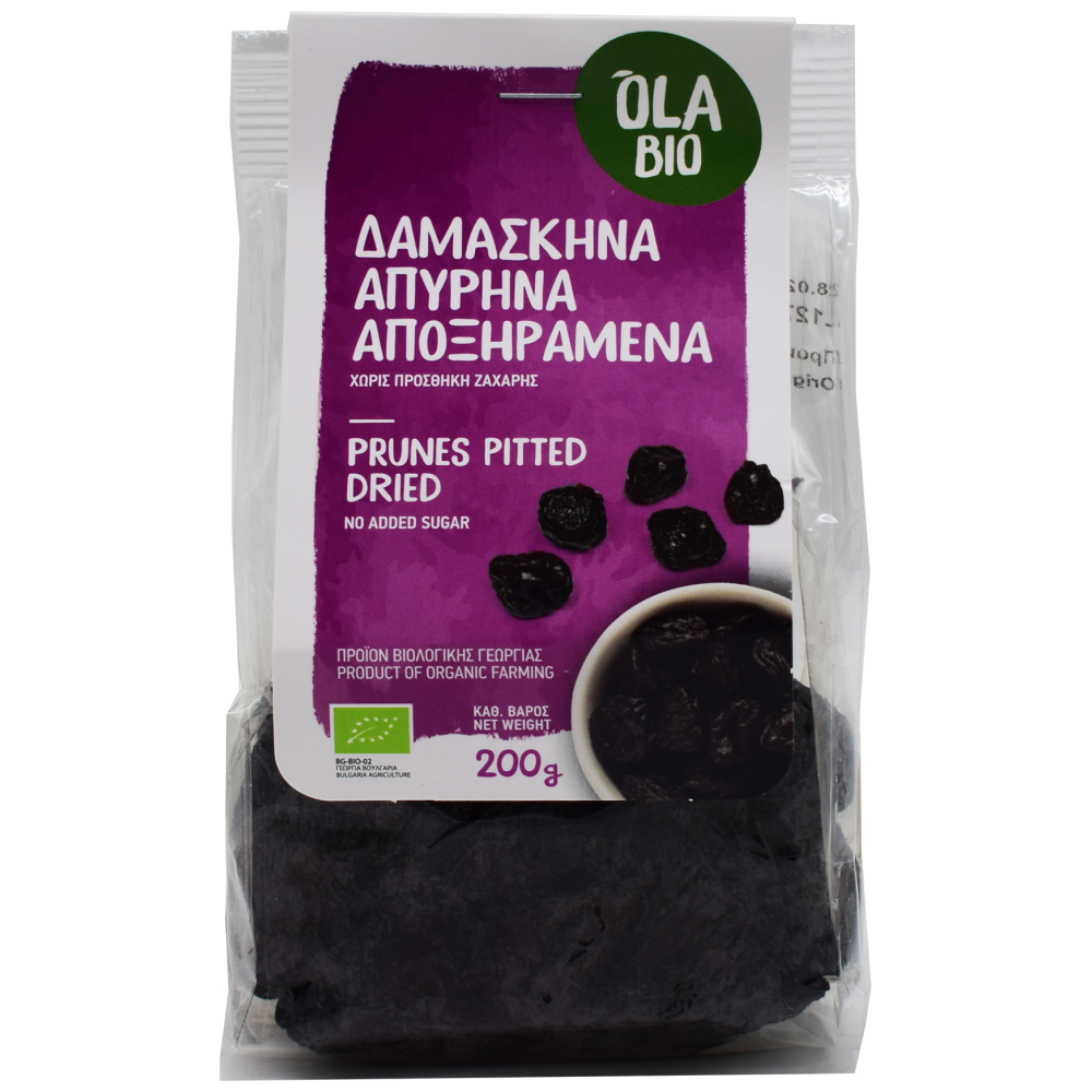 Ola Bio Δαμάσκηνα Απύρηνα Βιολογικά 200gr