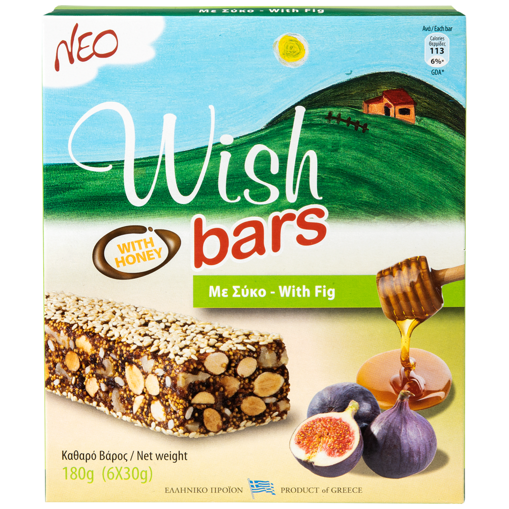 Wish Bars Σύκο 6x30gr