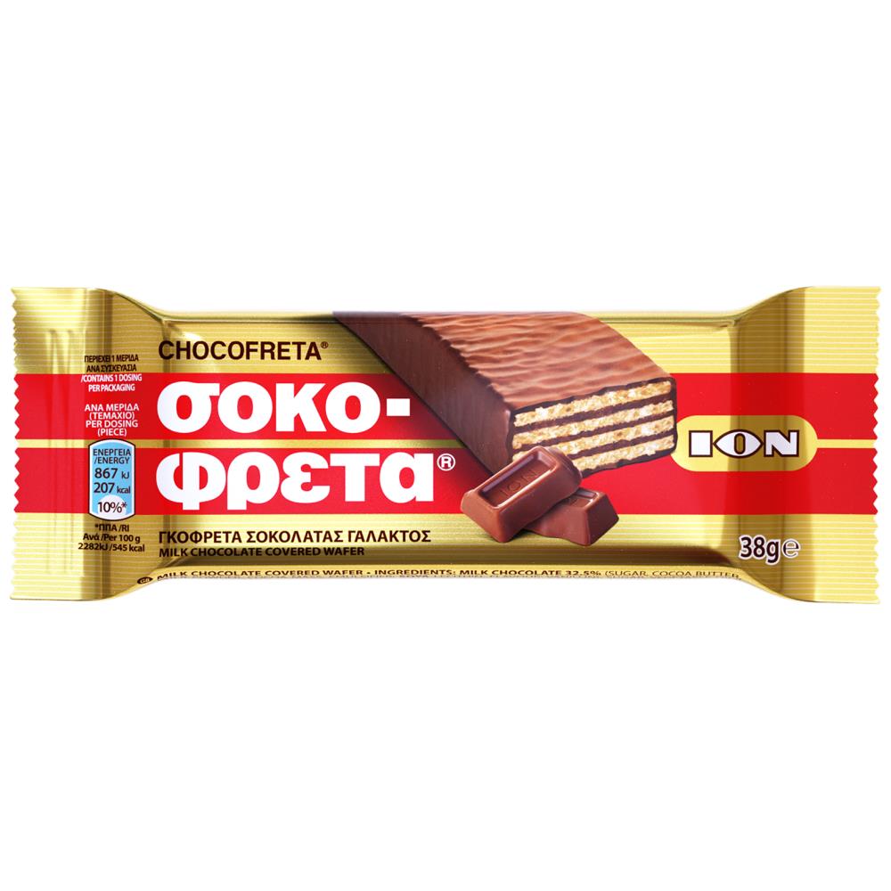 ΙΟΝ Σοκοφρέτα Γάλακτος 38gr