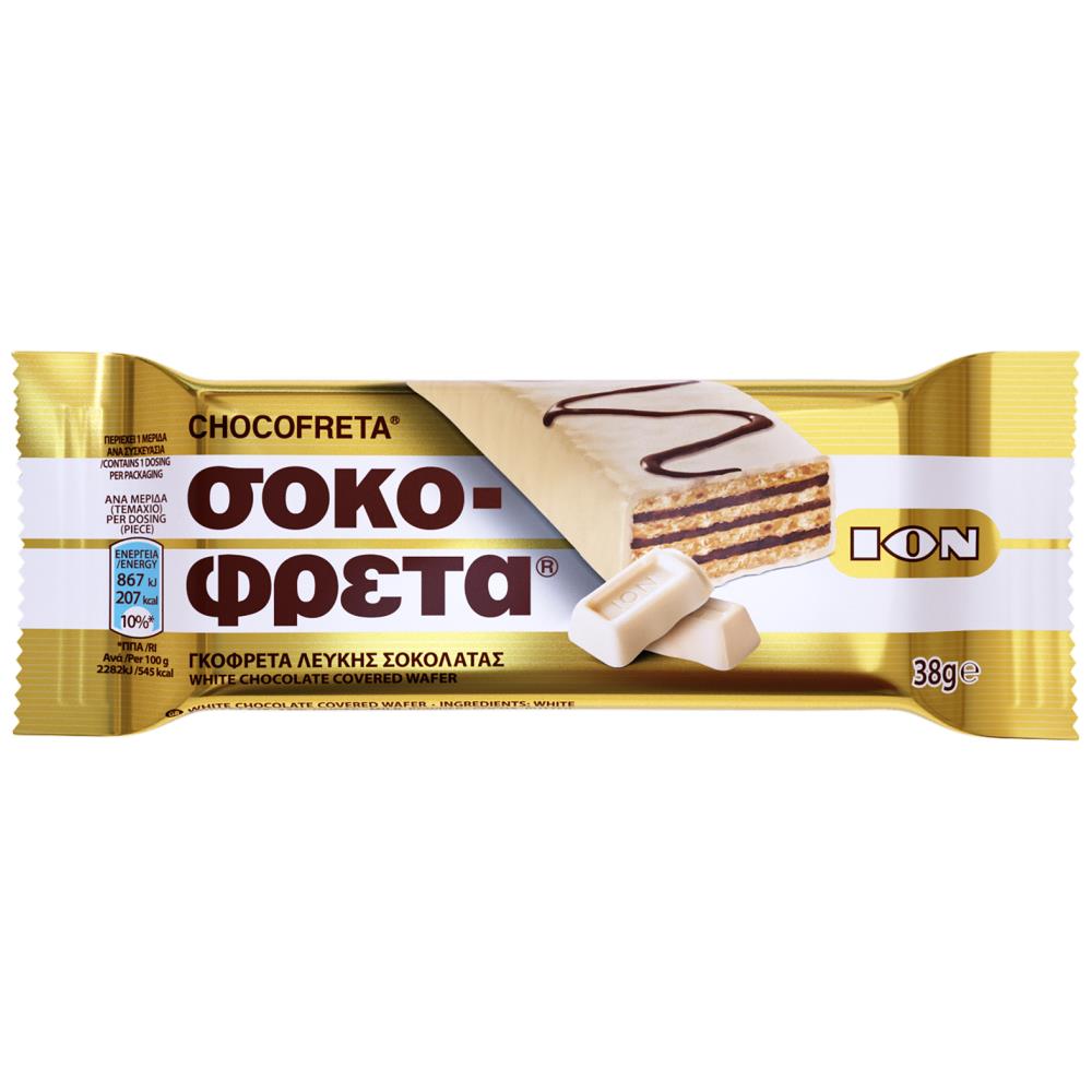 ΙΟΝ Σοκοφρέτα Λευκή Σοκολάτα 38gr