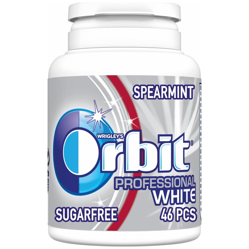 Orbit Τσίχλες Profeessional White Μπουκάλι 46τεμ