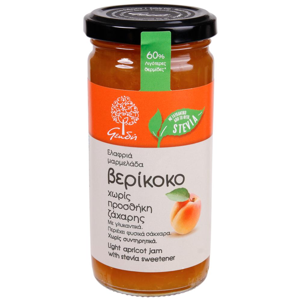 Γεώδη Μαρμελάδα Βερύκοκο Στέβια 270gr