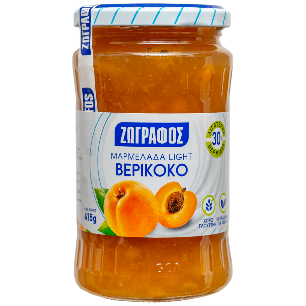 Ζωγράφος Μαρμελάδα Με Φρουκτόζη Βερίκοκο 415gr
