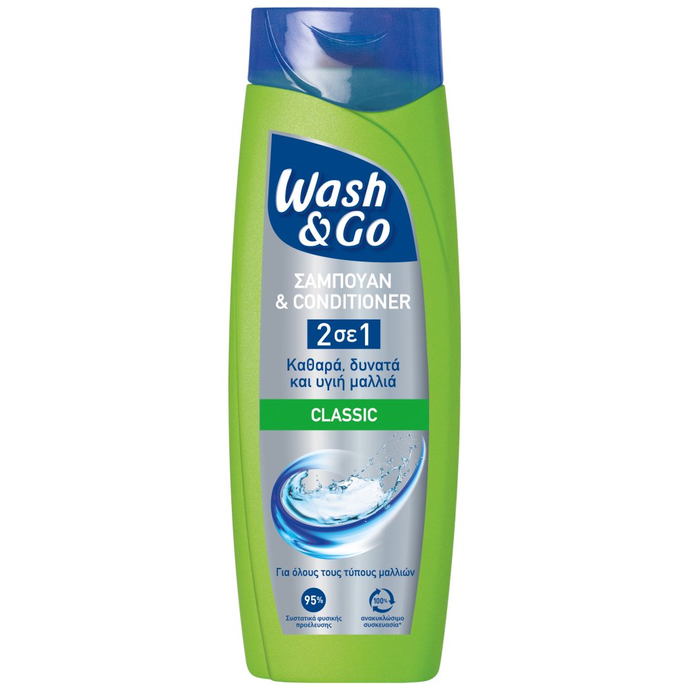 Wash & Go 2in1 Σάμπουαν Classic 360ml