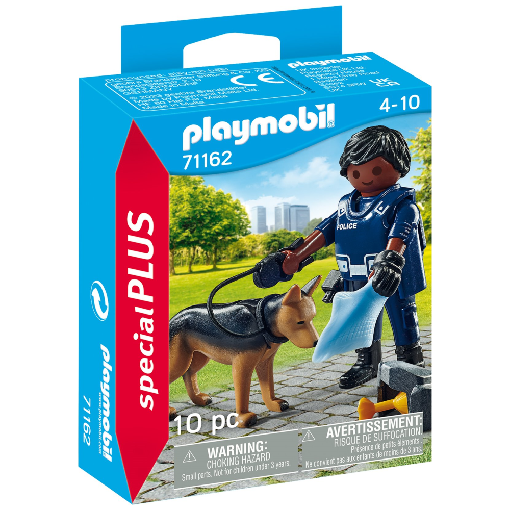 Playmobil Special Plus Αστυνομικός Με Σκύλο-Ανιχνευτής