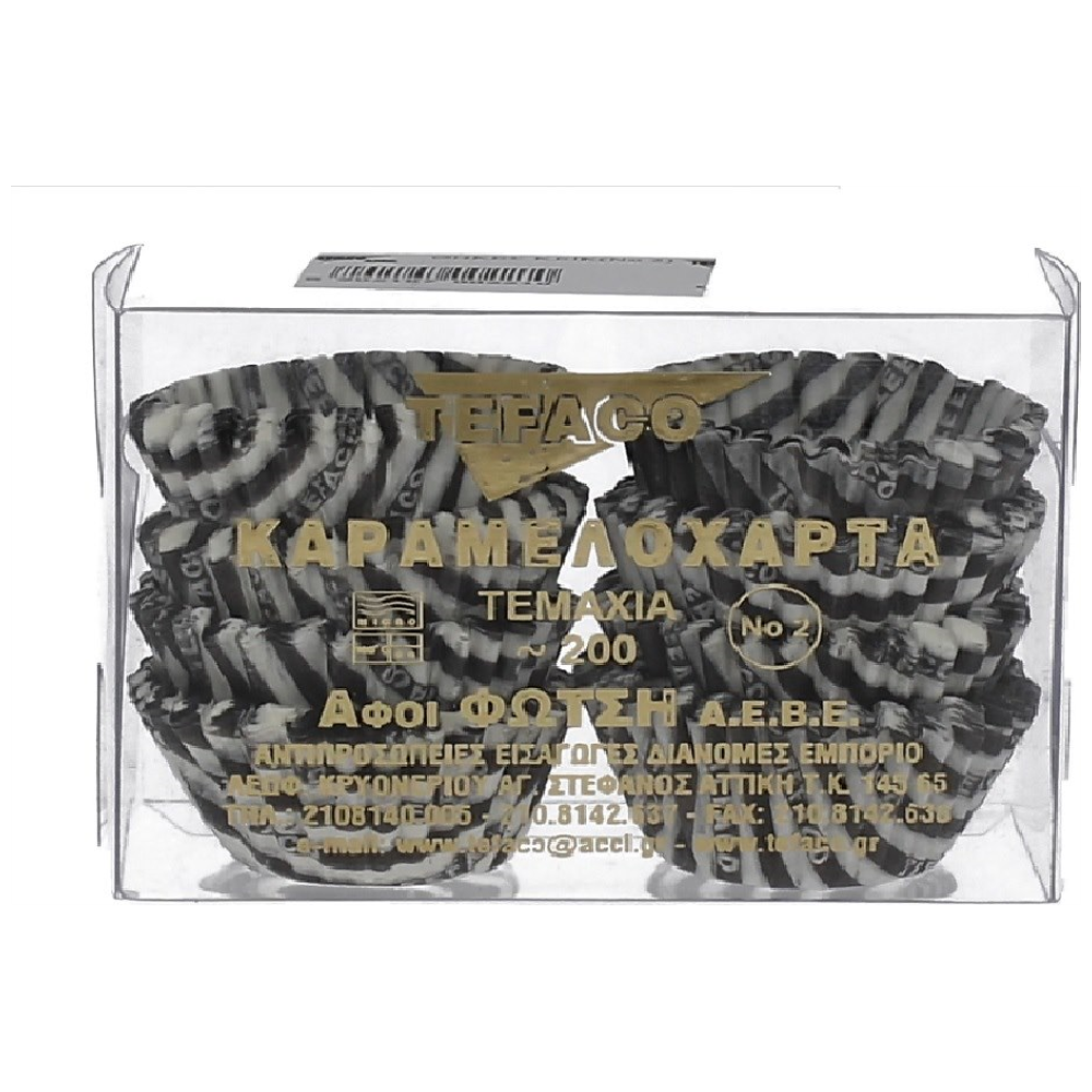 Tefaco Θήκες Κέικ Νο 2 2,7Χ2cm 200τεμ