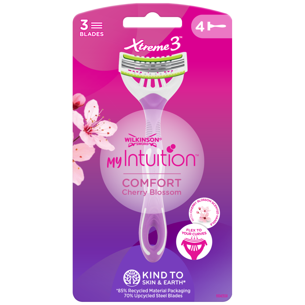 Wilkinson Intuition Comfort Cherry Blossom Ξυραφάκια 4τεμ