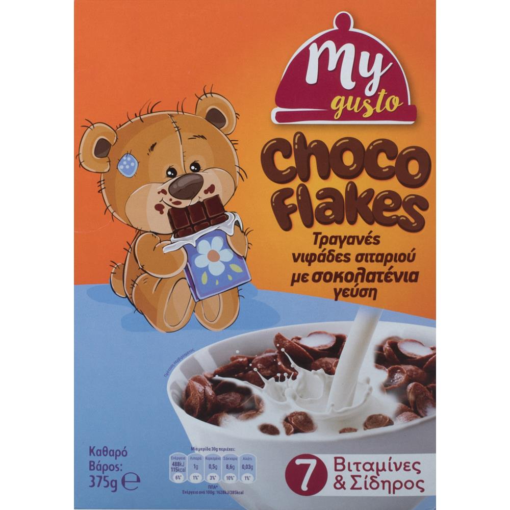 My Gusto Choco Flakes Δημητριακά 375gr
