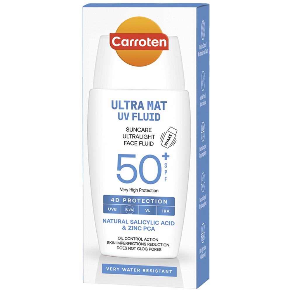 Carroten Face Fluid Oily Spf50+ 40ml