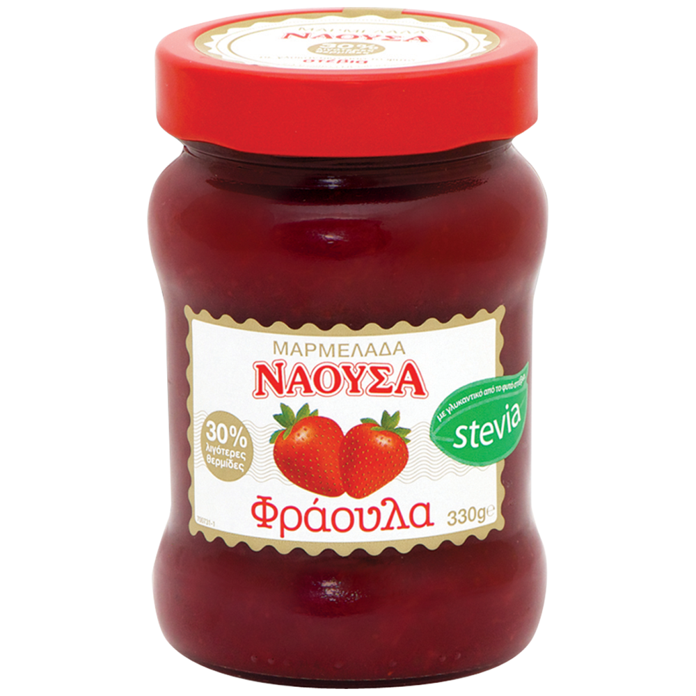 Νάουσα Μαρμελάδα Φράουλα Με Stevia 330gr