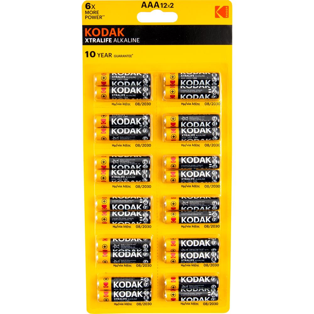Kodak Xtralife Μπαταρία Αλκαλική ΑΑΑ 24τεμ