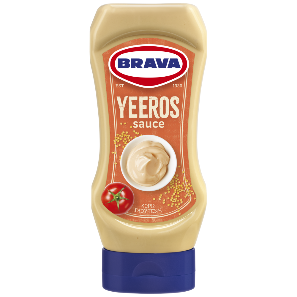 Brava Yeeros Sauce Top Down 350ml