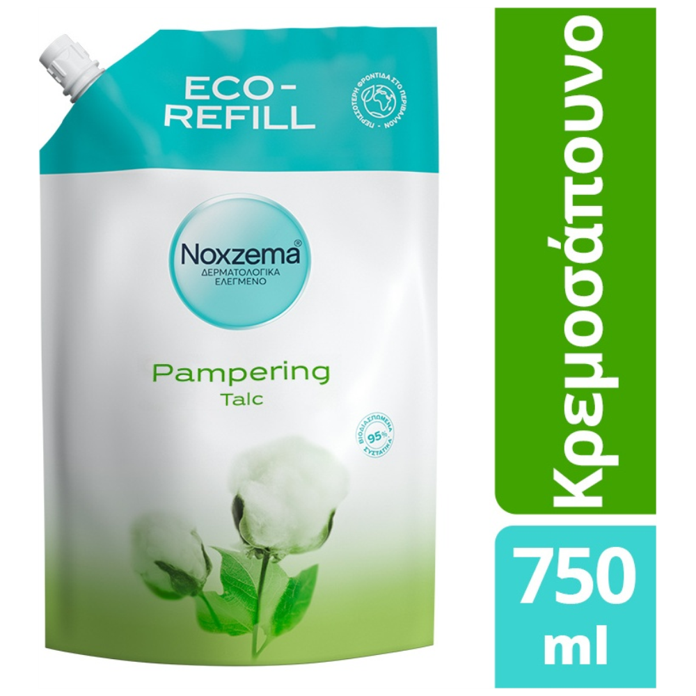Noxzema Υγρό Κρεμοσάπουνο Talc Ανταλλακτικό 750ml